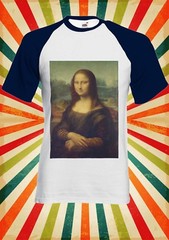 Mona Lisa Leonardo Da Vinci Men Women Long Short Sleeve Baseball T Shirt 1713