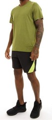 PUMA | Mens Olive Green Heather Performance Short Sleeve T Shirt | Size Small