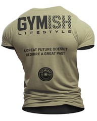 125. GYMISH Great Future Back Design Funny Workout Gym T-Shirt for Men