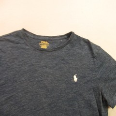 Polo Ralph Lauren Shirt Mens Medium Short Sleeve Crew Neck Custom Slim Fit Blue