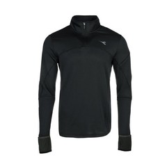 diadora Warm Up Winter Protection Mock Neck Long Sleeve Quarter Zip Pullover Men