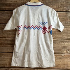 Vintage Manhattan Polo Club Geometric Pattern Short Sleeve Mens Small USA