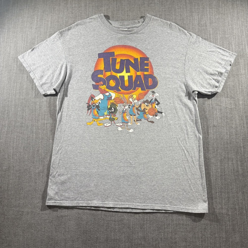 Tune Squad Shirt Mens Large Looney Tunes Space Jam Basketball Taz Bugs Bunny Tee