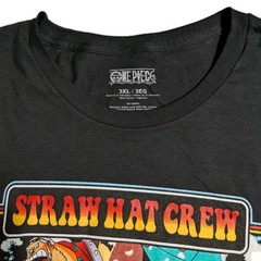 One Piece Straw Hat Crew Graphic T Shirt Black Anime Manga Mens 3XL