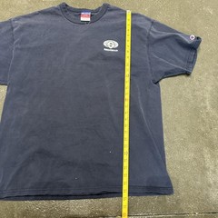 Champion Shirt Mens XL Navy Blue Sedgman Logo Short Sleeve Crewneck Tee