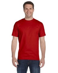 Hanes 518T Men’s Cotton Short Sleeve T Shirt Crew Neck Beefy-T Tall Red size 2XT