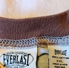 Joe Lewis Brown Bomber Shirt 2XL Everlast Long Sleeve raglan