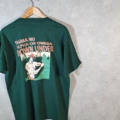 Vintage Fruit Of The Loom Sigma Nu Alpha Chi SingleStitch TShirt Men XL C30145