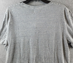 The Men’s Store at Bloomingdale’s Striped Linen Tee Men’s Size Medium Dark Slate