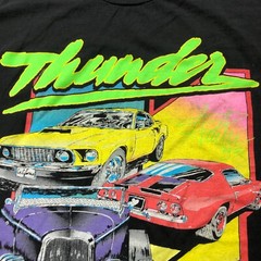 John Galt Shirt Large Thunder Kustom Club Cars Short Sleeve Brandy Melville a1