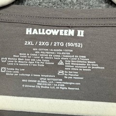 Halloween II Tshirt Mens 2XL Gray Michael Myers Bleeding Eyes Horror Tee Movie