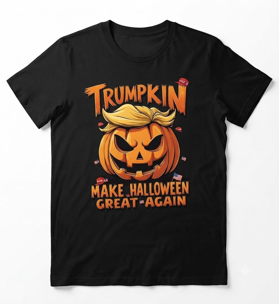 Halloween Trumpkin T-Shirt, President Donald Trump Shirt Make Halloween