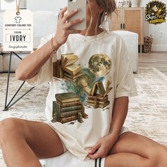 Books Moon Vintage Comfort Tee