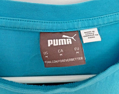 PUMA x NINTENDO Men’s Medium Super Mario Sunshine T-Shirt Light Blue Print