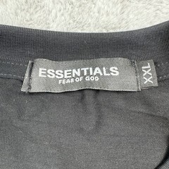 Fear of God Essentials Crewneck Knit T-Shirt Men’s Size XXL Black Plastic Logo
