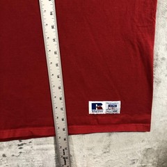 vtg Russell Athletic Shirt Mens 2XL Red Pocket Tee Cotton Made in USA Crewneck
