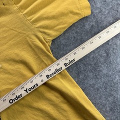 Vintage Club TMO Japan Shirt Mens Large Yellow Afro Graphic Two Tone Tee 90s