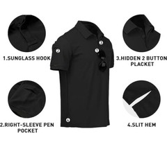 Men’s Polo Shirt Golf Sports Plain Casual New T Shirt Short Sleeve