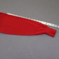 Vintage Henley Shirt Mens Medium Red Long Sleeve 100% Cotton Knit Pullover Sears