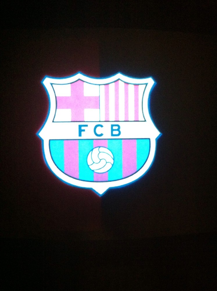 Barcelona FCB Soccer LED Sound Activated, Lights Up, LED Light T-Shirt All Sizes