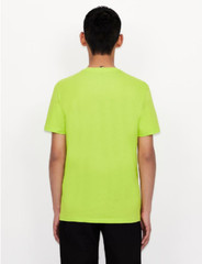 Armani Exhange Short-Sleeved Pure Pima Cotton Jersey V-Neck Neon Green[M]