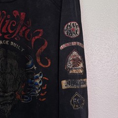 Affliction Thermal Shirt Mens 4X Dakota Hills Reversible Tee Live Fast Y2K NEW