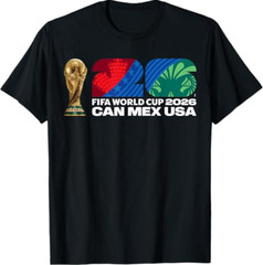 FIFA World CUP26 FIFA Host Country Logo Flags T-Shirt