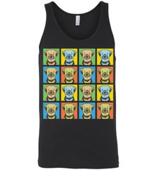 Border Terrier Cartoon Pop-Art T-Shirt – Men Women Youth Tank Short Long Sleeve