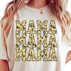 Camo Mama Sublimation PNG Military Mom Shirt Design Camo Print Mom PNG Rustic Ma