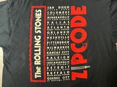 4 Rolling Stones Band Logo T-Shits, Bigger Bang Zip Code Tour MoMA 50 Years USED