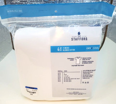 Stafford T Shirt Dry+Cool V-Necks Blended Cotton XL 4Pack