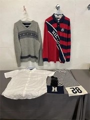 Lot Of Tommy Hilfiger Sweater/Shirts, Scarf & Socks Size XXL