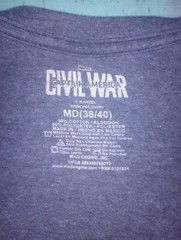 marvel t shirt men MD (38-40) color Blue