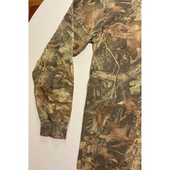 VTG RedHead Advantage Timber Camo Henley XL Thrashed Distressed Hunting Shirt
