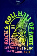 Rock And Roll Hall Of Fame, Mens Graphic Print Short Sleeve Tee, Live Music Sz M