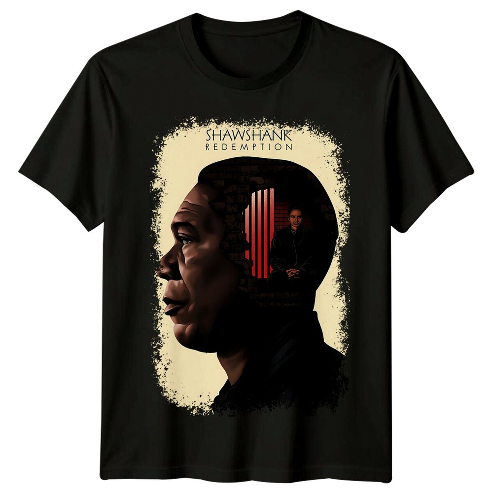 The Shawshank Redemption (1994) Movie Poster Inspired T-Shirt Retro 80s Tee