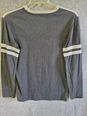 Marvel Tee Shirt Men Med Blk White The Punisher L Sleeve Crew Neck Pullover #860