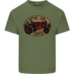 Farming Support Your Local Farmer Mens Light Cotton T-Shirt
