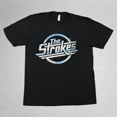 THE STROKES Logo BLACK T-Shirt – Size LARGE – New Without Tags