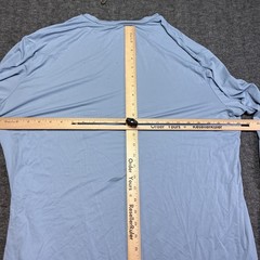32 Degrees Cool Long Sleeve Shirt Mens XL Blue Gray Performance Mesh Crew Neck
