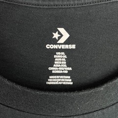 Converse All Star Shirt XL Black Chuck Taylor Logo Graphic Tee