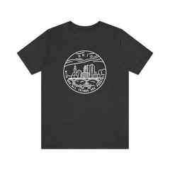 Ohio Minimal Skyline Design Shirt Travel Gift Ohio Trip Souvenir Tee