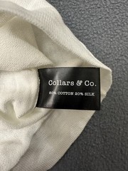 NWT Men’s Collars & Co Premium Cotton and Silk Blend T Shirt White Size 2XL