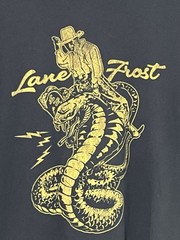 Lane Frost Shirt Men’s XL Black Riding The Cobra Graphic Tee Bull Riding