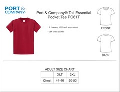 Port & Company® Tall Essential Tee PC61T