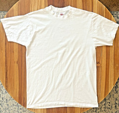 BVD men’s Vintage White Crew Neck 100% Cotton T Shirt SIZE XL