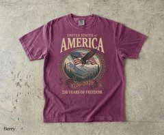 America 250th Anniversary 90s Graphic Style Comfort Colors Tshirt FREESHIP
