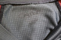 GRIND Gym T-Shirt Workout Fitness Dri Fit Size Medium Gray/ Burgundy