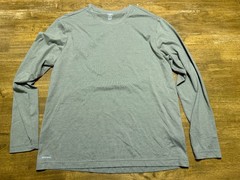 Athletic Works Shirt, Men’s Size Medium, Green, Long Sleeve, Crew Neck