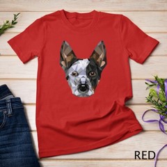 Geometric Blue Heeler Australian Cattle Dog Zip Tee Unisex T-shirt